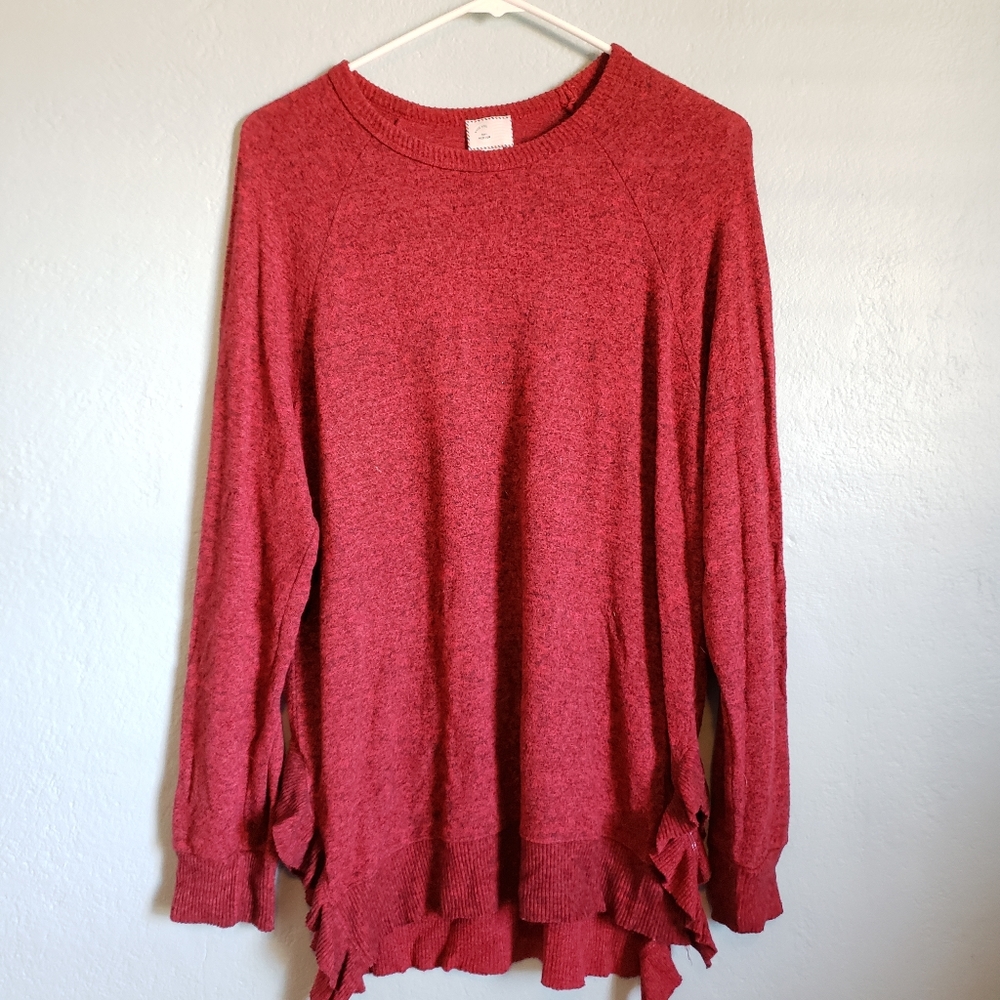 Anthropologie postage stamp sweater, medium
